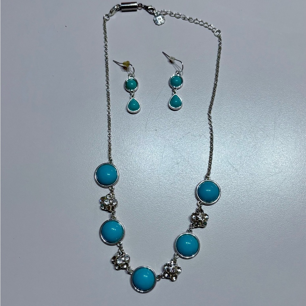 Silver and Turquoise Jewelry Set